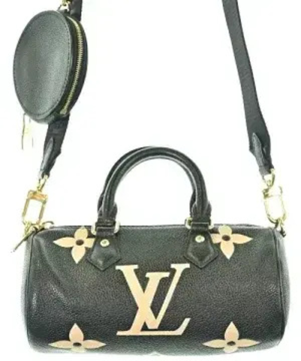 Louis Vuitton Looping Monogram Canvas Leather Shoulder Bag Black